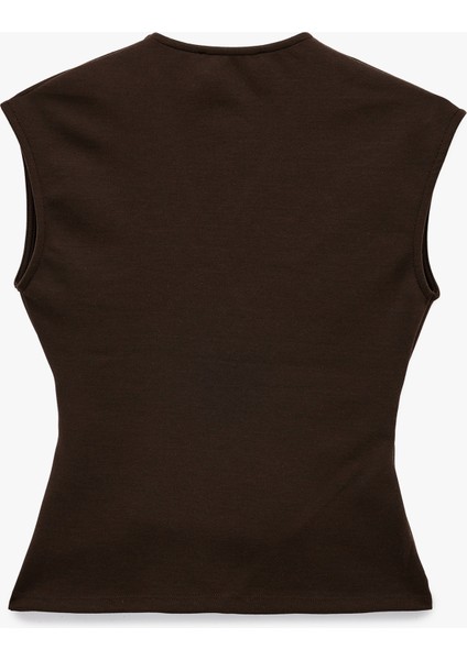Slim Fit V Yaka Metal Aksesuarlı Kruvaze Yelek fiyatları
