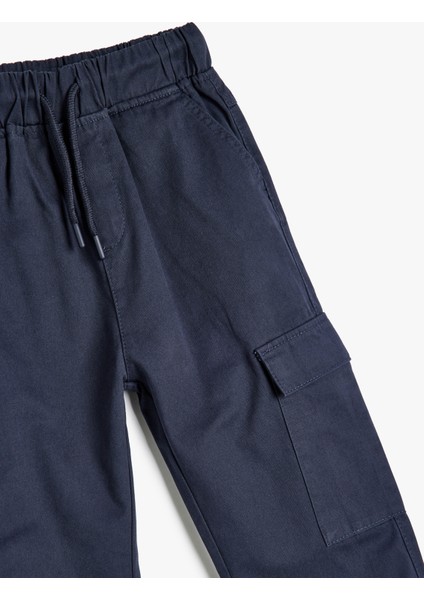 Beli Bağcıklı Cep Detaylı Pamuklu Jogger Eşofman Altı modelleri