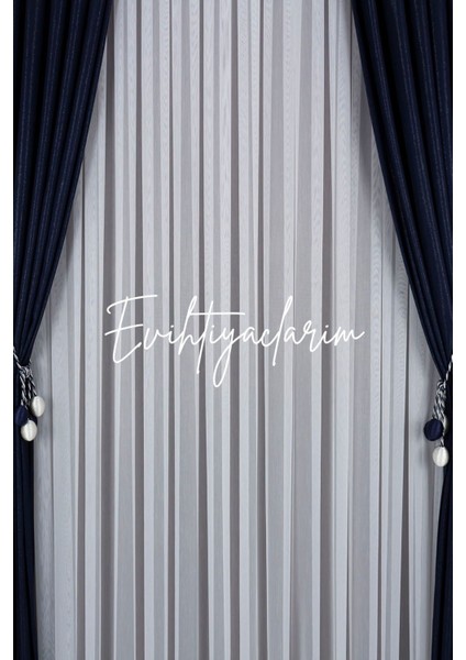 Petek Üstü Titi Bambu Ütü Istemez Salon ve Misafir Odalara Uygun Tül Perde 1 x 2 Seyrek Pileli fırsatları