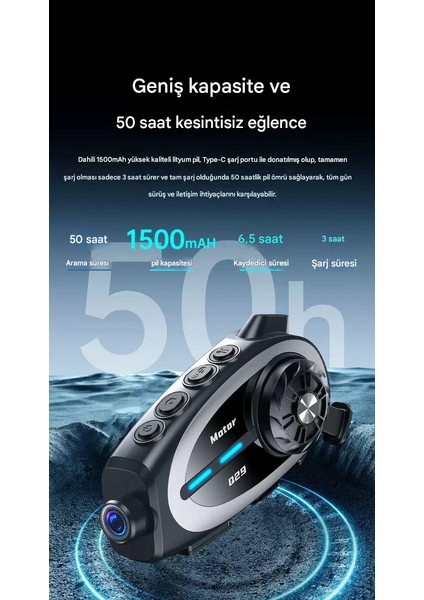 1080P Fhd Kameralı Video Fotoğraf Özellikli Wifi Kamera Bluetooth Arama Müzik Intercom Kask Kulaklık fiyatları