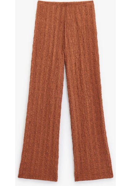 Beli Bağcıklı Dokulu Uzun Bol Paça Pantolon fiyatları