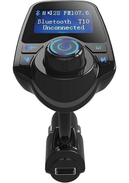 T10 Usb-Sd-Aux-Bluetooth Destekli 2.1A Fm Transmitter fiyatları