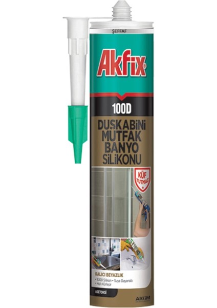 Duşakabin Silikonu 310 Ml Şeffaf,Küf Önleyici,Suya Dayanıklı,%100 Silikon fiyatları