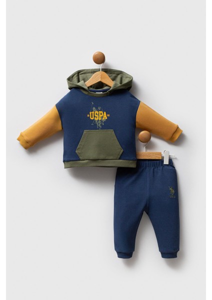 USB2573 - Indigo Yeş - U.s. Polo Assn Bebek Erkek Bebek 2li Takım