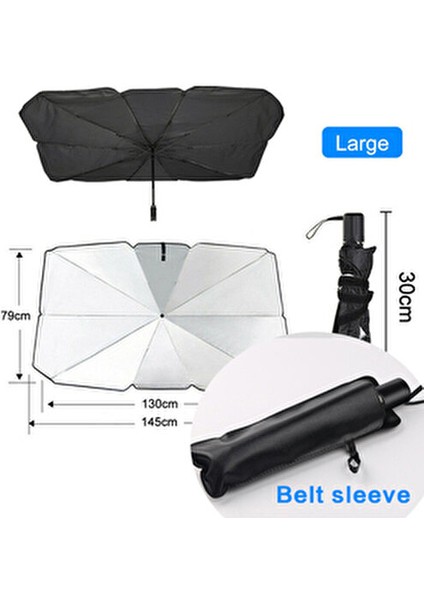 Katlanabilir Araba Ön Camı Güneşlik Şemsiye Araba Örtüsü Güneşlik Isı Yalıtımı Ön Cam Iç...