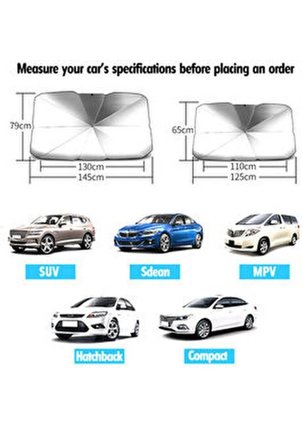 Katlanabilir Araba Ön Camı Güneşlik Şemsiye Araba Örtüsü Güneşlik Isı Yalıtımı Ön Cam Iç... fırsatları