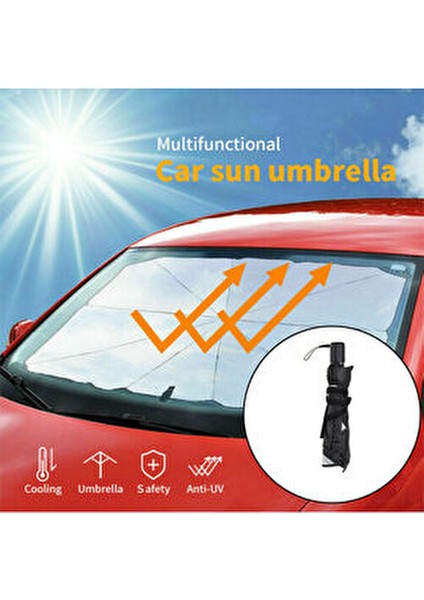 Katlanabilir Araba Ön Camı Güneşlik Şemsiye Araba Örtüsü Güneşlik Isı Yalıtımı Ön Cam Iç...