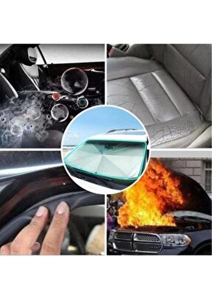 Araba Güneş Gölge Koruyucu Şemsiye Oto Ön Cam Güneşlik Araç Şemsiyesi Bütün Araçlara Uyumlu indirimleri