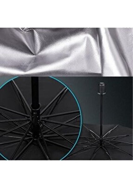 Araba Güneş Gölge Koruyucu Şemsiye Oto Ön Cam Güneşlik Araç Şemsiyesi Bütün Araçlara Uyumlu