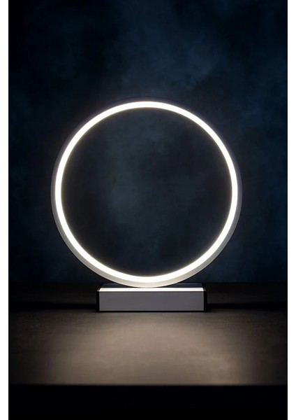 Nish Dairesel LED Işıklı Metal Masa ve Gece Lambası Dekoratif Aydınlatma fiyatları