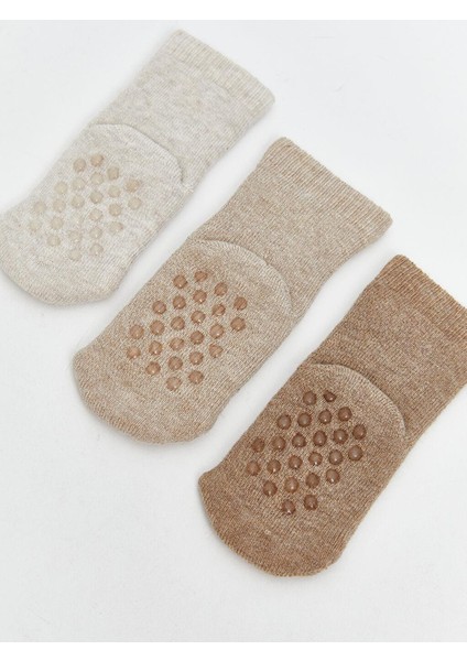 Desenli Erkek Bebek Havlu Soket Çorap 3'lü (W5) fırsatları