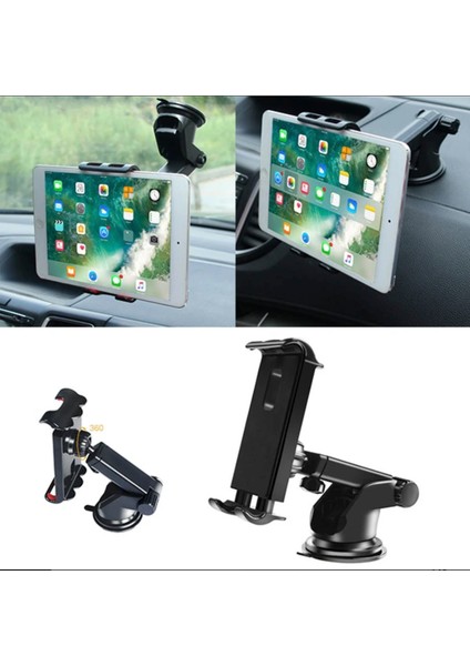 Araç Içi Vantuzlu Tablet Telefon Tutucu Ergonomik 360 Derece Torpido Cam Tablet Tutucu fiyatları