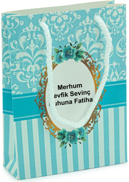 10 Adet Hediyelik Mevlüt Seti Isme Özel Etiketli Çantalı 80 Sayfa Yasin Kitabı - Mavi fiyatları