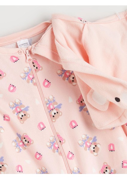 Kapüşonlu Desenli Polar Kız Çocuk Uyku Tulumu (W5) modelleri