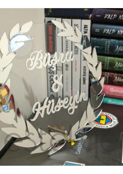 Pleksi Başak Model Masa Üstü İsimlik Dekoru Söz ve Nişan Törenleri İçin indirimleri