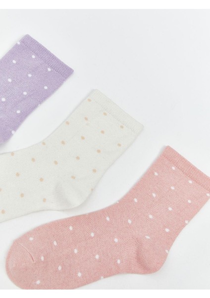 Desenli Kız Çocuk Soket Çorap 3'lü (W5) fiyatları