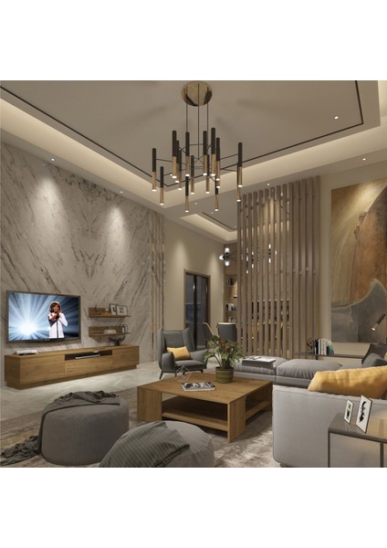 Trendstyle 4s Mdf Tv Ünitesi ve Orta Sehpa 2'li Set