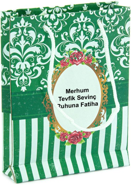 20 Adet Hediyelik Mevlüt Seti Isme Özel Etiketli Çantalı 80 Sayfa Yasin Kitabı - Yeşil fiyatları