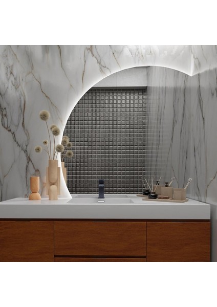 LED Işıklı Banyo Aynası – Yuvarlak Tasarım, Duvar Tipi, Dekoratif Modern Aydınlatmalı Ayna modelleri