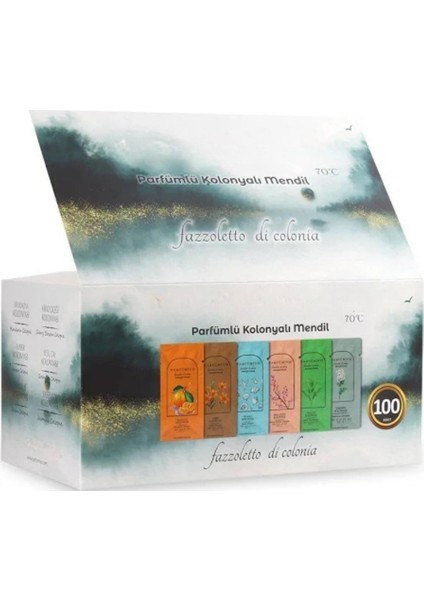 Islak Mendil Karışık Kolonyalı Paket (100 Adet)