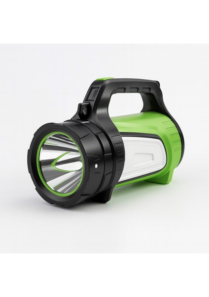 1200 Lümen 8W Şarjlı Kamp LED Feneri Güçlü El Lambası 6000 Mah 3 Işık Modu Taşınabilir Aydınlatma