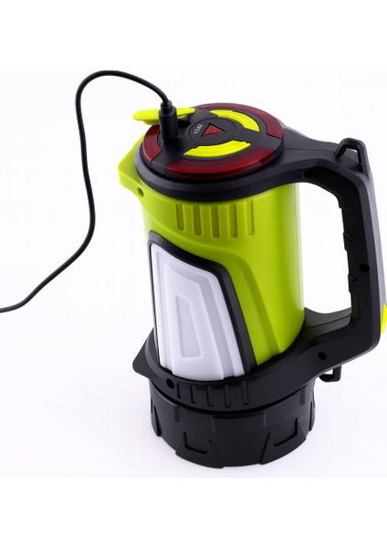 1200 Lümen 8W Şarjlı Kamp LED Feneri Güçlü El Lambası 6000 Mah 3 Işık Modu Taşınabilir Aydınlatma modelleri