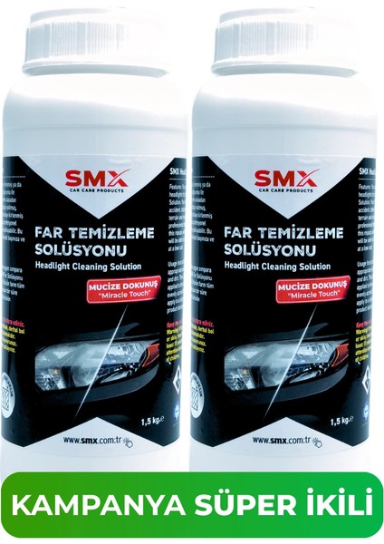 Far Temizleme Solüsyonu 1,5 Kg. 2 Adet
