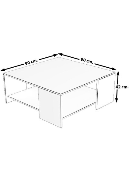 Trendstyle 4s Mdf Tv Ünitesi ve Orta Sehpa 2'li Set