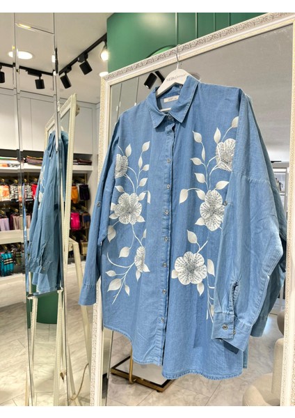 Adn Kot Gömlek 4812 - Açık Mavi - Standart