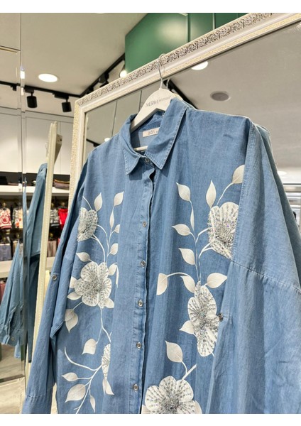 Adn Kot Gömlek 4812 - Açık Mavi - Standart fiyatları