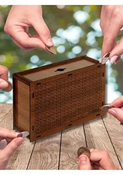 Ahşap Hedef 10.000 Tl Kumbarası