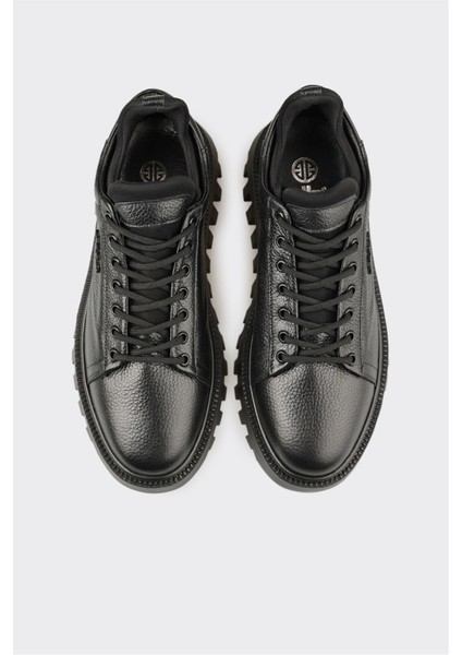 Siyah Deri Erkek Spor Ayakkabı fırsatları