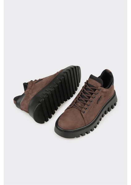 Kahve Deri Erkek Spor Ayakkabı modelleri