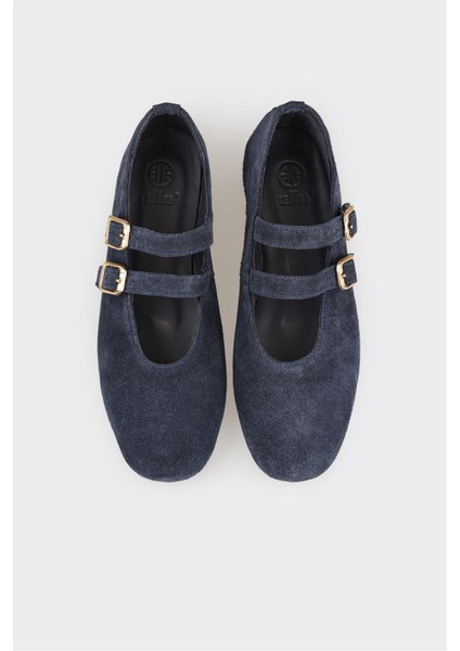 Lacivert Deri Kadın Günlük Ayakkabı fırsatları