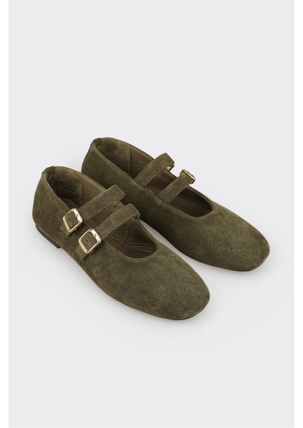 Haki Deri Kadın Günlük Ayakkabı fiyatları