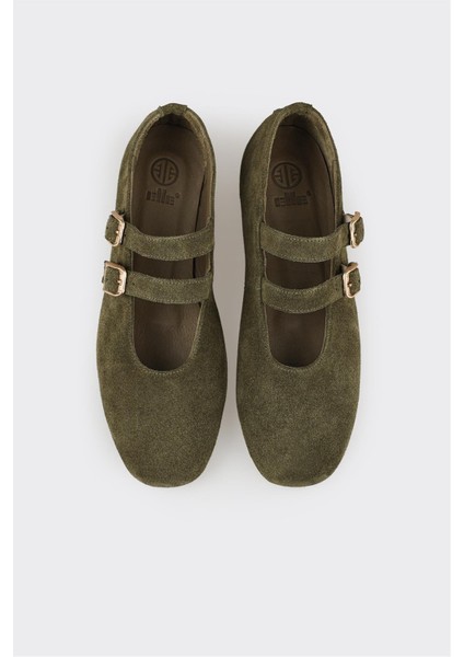 Haki Deri Kadın Günlük Ayakkabı fırsatları