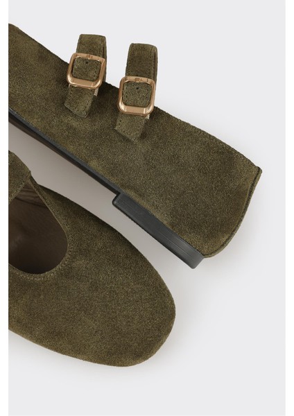 Haki Deri Kadın Günlük Ayakkabı indirimleri