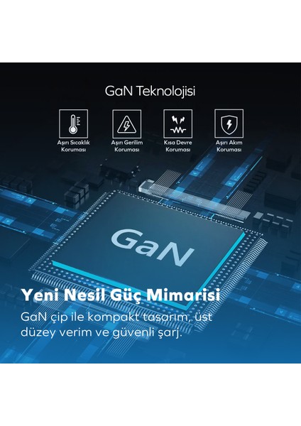 Hızlı Şarj Aleti 45W Type-C Kablo Beyaz Android / iPhone / Tablet indirimleri