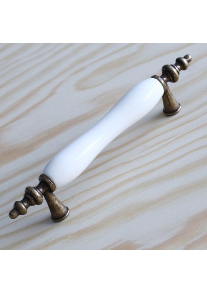 Mobilya Mutfak Çekmece Dolap Kulpu Kulbu Kulpları Gerçek Porselen Eskitme Antik Sarı 96 mm fiyatları