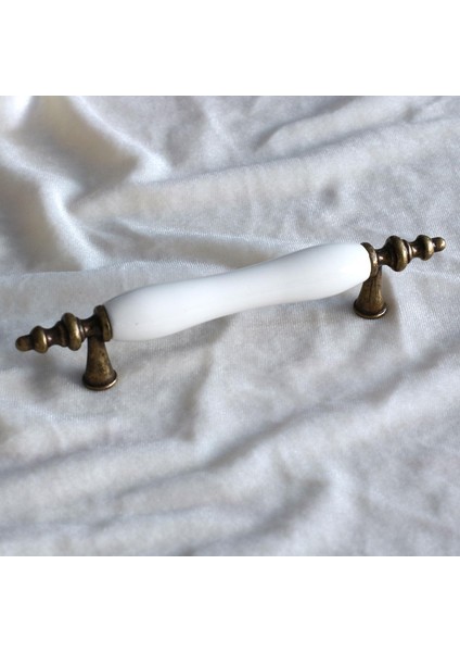 Mobilya Mutfak Çekmece Dolap Kulpu Kulbu Kulpları Gerçek Porselen Eskitme Antik Sarı 96 mm indirimleri