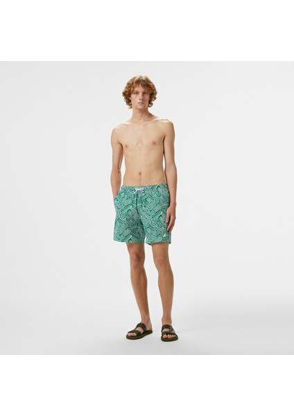 Erkek Yeşil Deniz Şortu T55131T.3PT