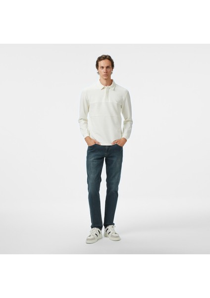 Erkek Krem Classic Fit Uzun Kollu Polo Yaka T-Shirt K57307T.1MA modelleri