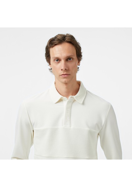Erkek Krem Classic Fit Uzun Kollu Polo Yaka T-Shirt K57307T.1MA fırsatları