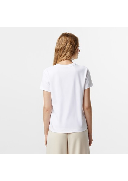 Kadın Beyaz Classic Fit T-Shirt 57V700T.1BW fiyatları