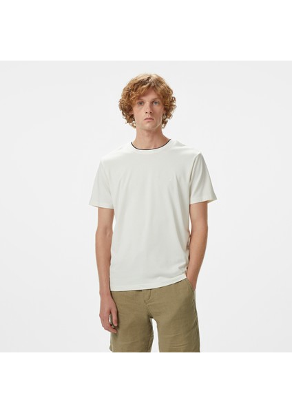 Erkek Krem Regular Fit T-Shirt V55317T.1MA