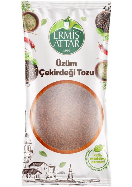 Üzüm Çekirdeği Tozu 80 Gram Ermiş Attar