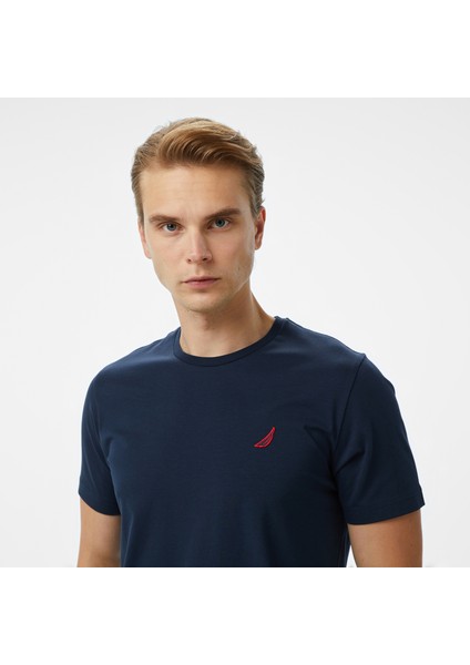 Erkek Lacivert Regular Fit T-Shirt V55277T.4NV fırsatları