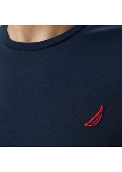 Erkek Lacivert Regular Fit T-Shirt V55277T.4NV indirimleri