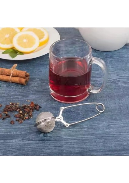 Paslanmaz Çelik Top Makas Çay Kahve Bitki Çayı Süzgeci modelleri