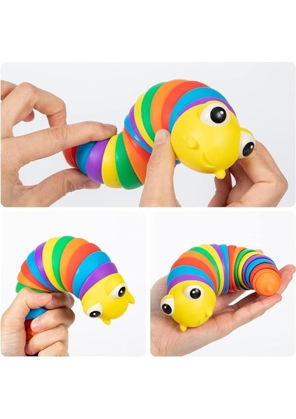 Store 01 Eğlenceli Emekleme,eklemli Esnek Tırtıl Duyusal Stres Giderici Esnek El Oyuncağı Interaktif Bebek ve Çocuk Oyuncağı fiyatları